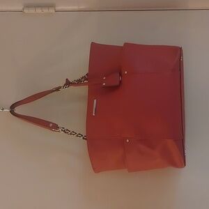 Dana Buchman Deep Red Chain Strap Shoulder Bag 11.5"x10"x6"